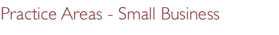 Small Business Practice Areas Syracuse Lawyers